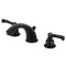 Kingston Brass Widespread Bathroom Faucet with Retail PopUp, Matte Black KB8960FL - alternate 1